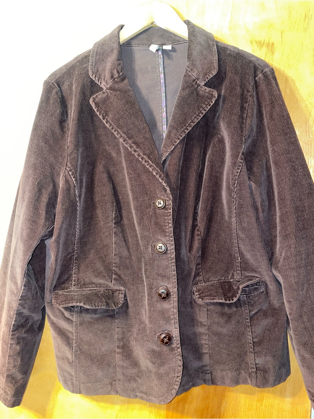 St. John's Bay Dark Brown Corduroy Blazer Perfect For Fall